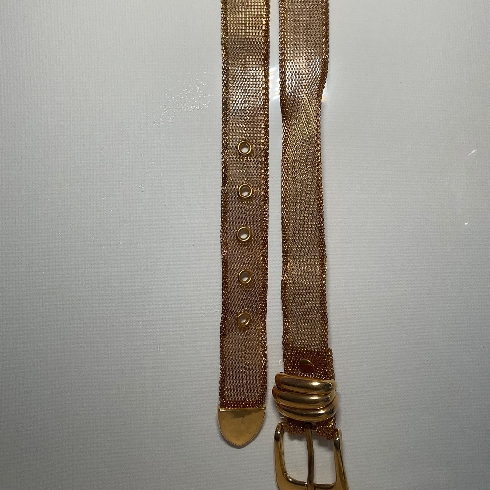 Gold metal belt